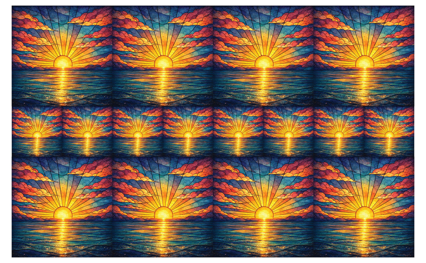 DecoCraft - Studio 1375 - Scenic Tiles Series - Radiant Horizon Glow