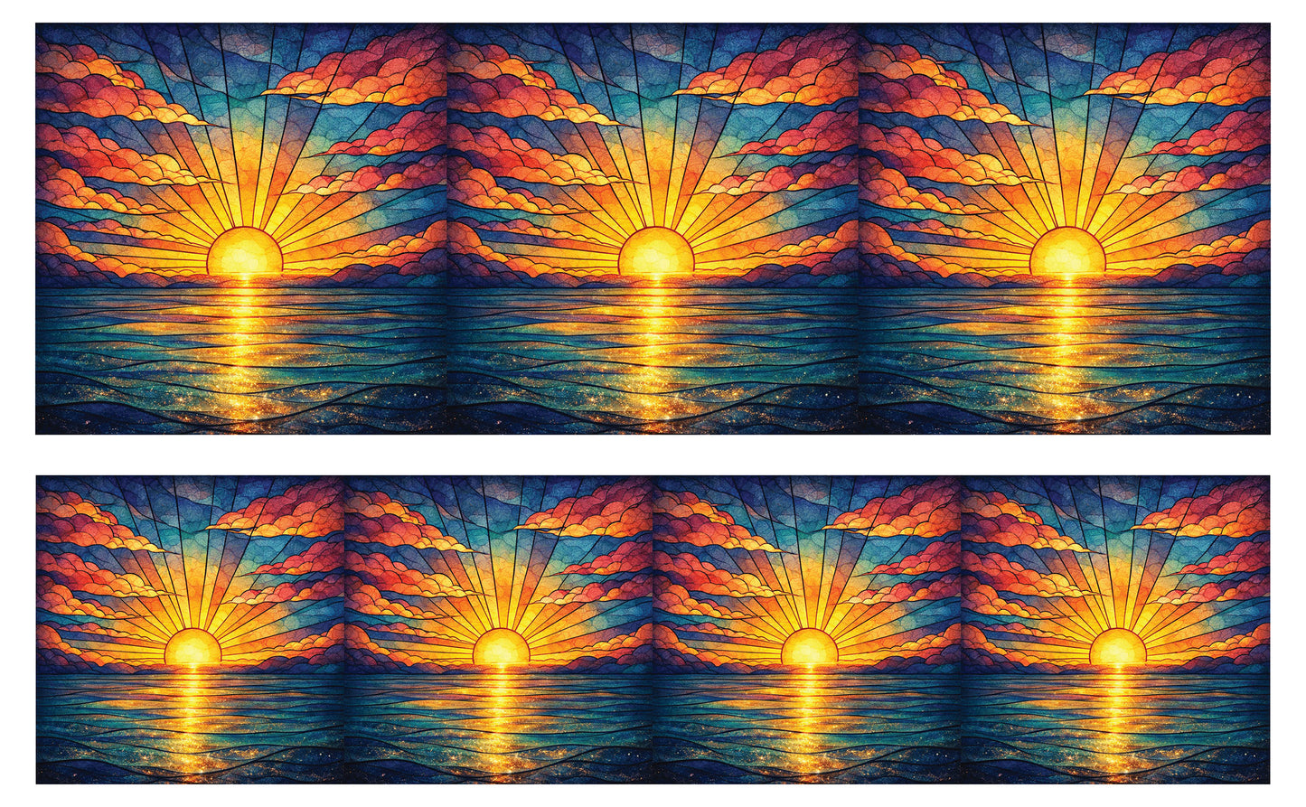 DecoCraft - Studio 1375 - Scenic Tiles Series - Radiant Horizon Glow