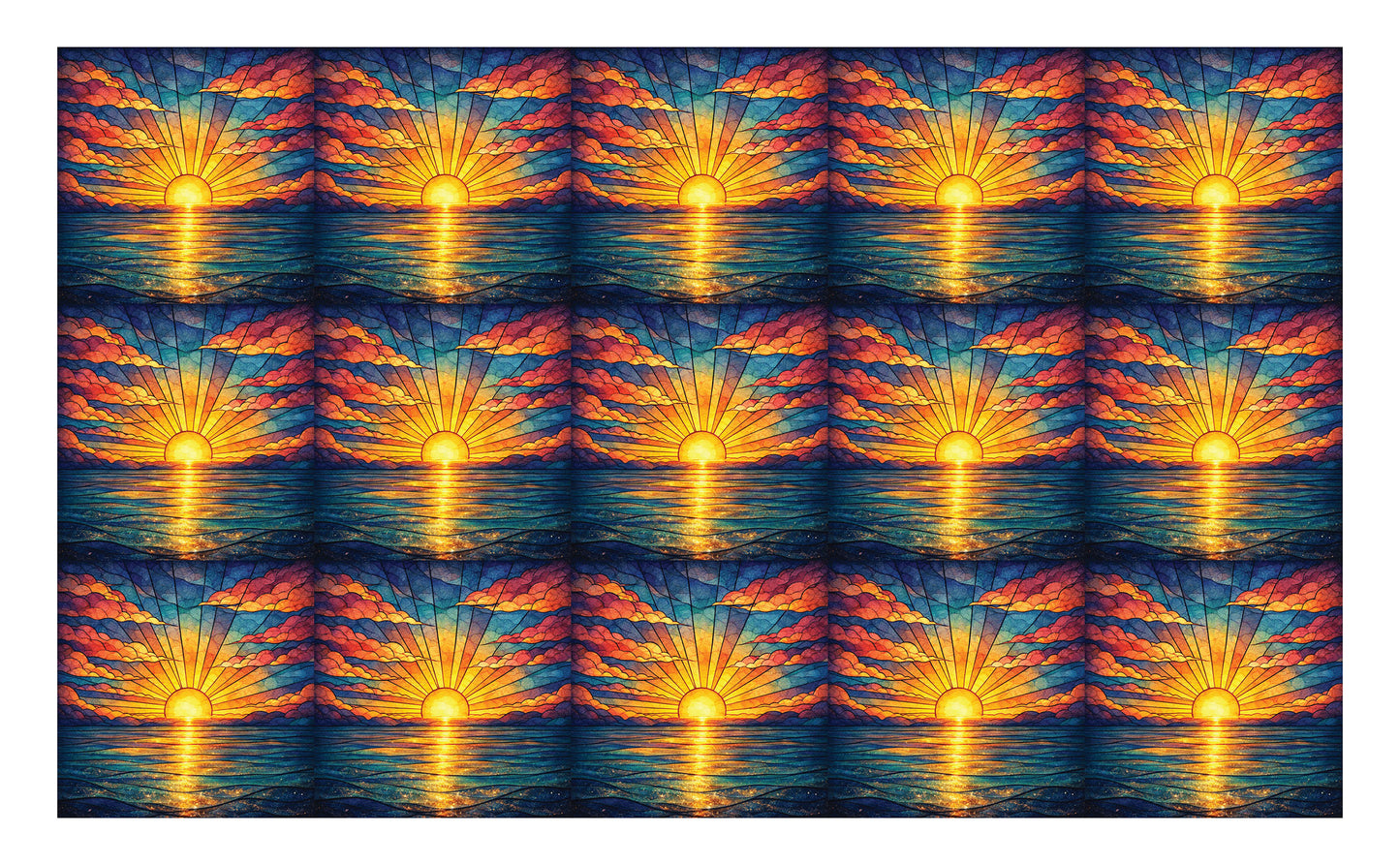 DecoCraft - Studio 1375 - Scenic Tiles Series - Radiant Horizon Glow