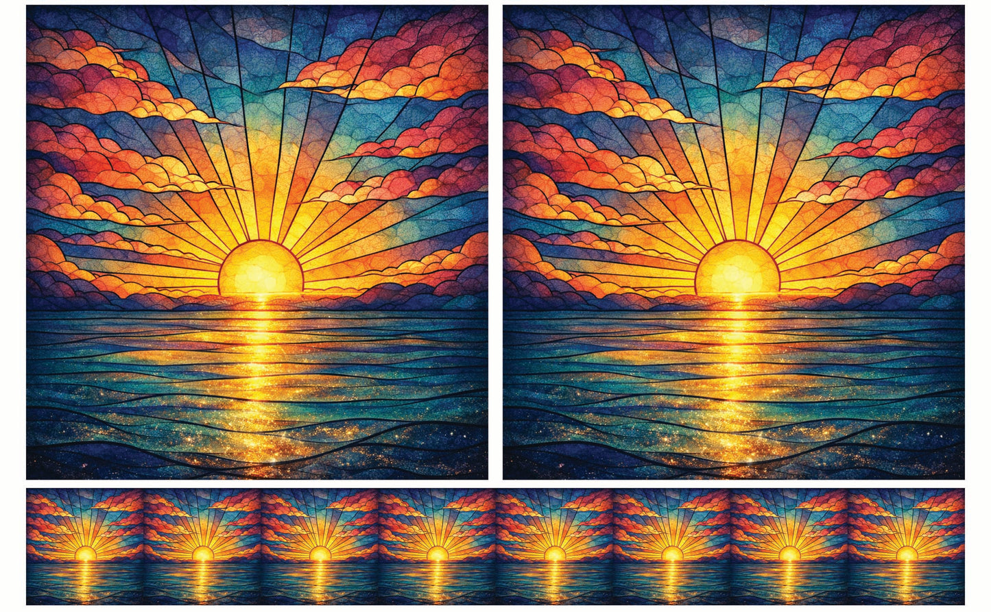 DecoCraft - Studio 1375 - Scenic Tiles Series - Radiant Horizon Glow