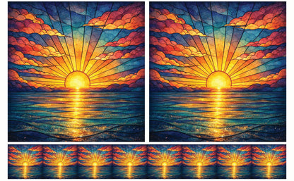 DecoCraft - Studio 1375 - Scenic Tiles Series - Radiant Horizon Glow