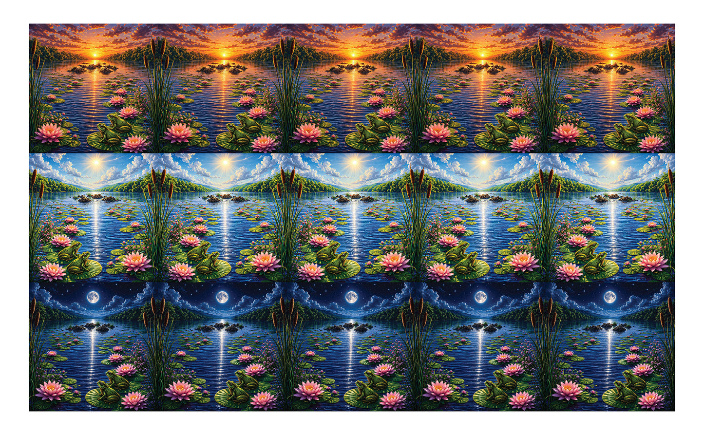 DecoCraft - Studio 1375 - Scenic Tiles Series - River Scene Assortment