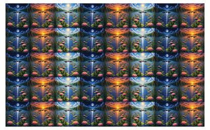 DecoCraft - Studio 1375 - Scenic Tiles Series - River Scene Assortment - Extra Small