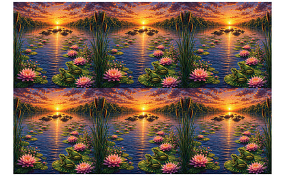 DecoCraft - Studio 1375 - Scenic Tiles Series - River at Sunset