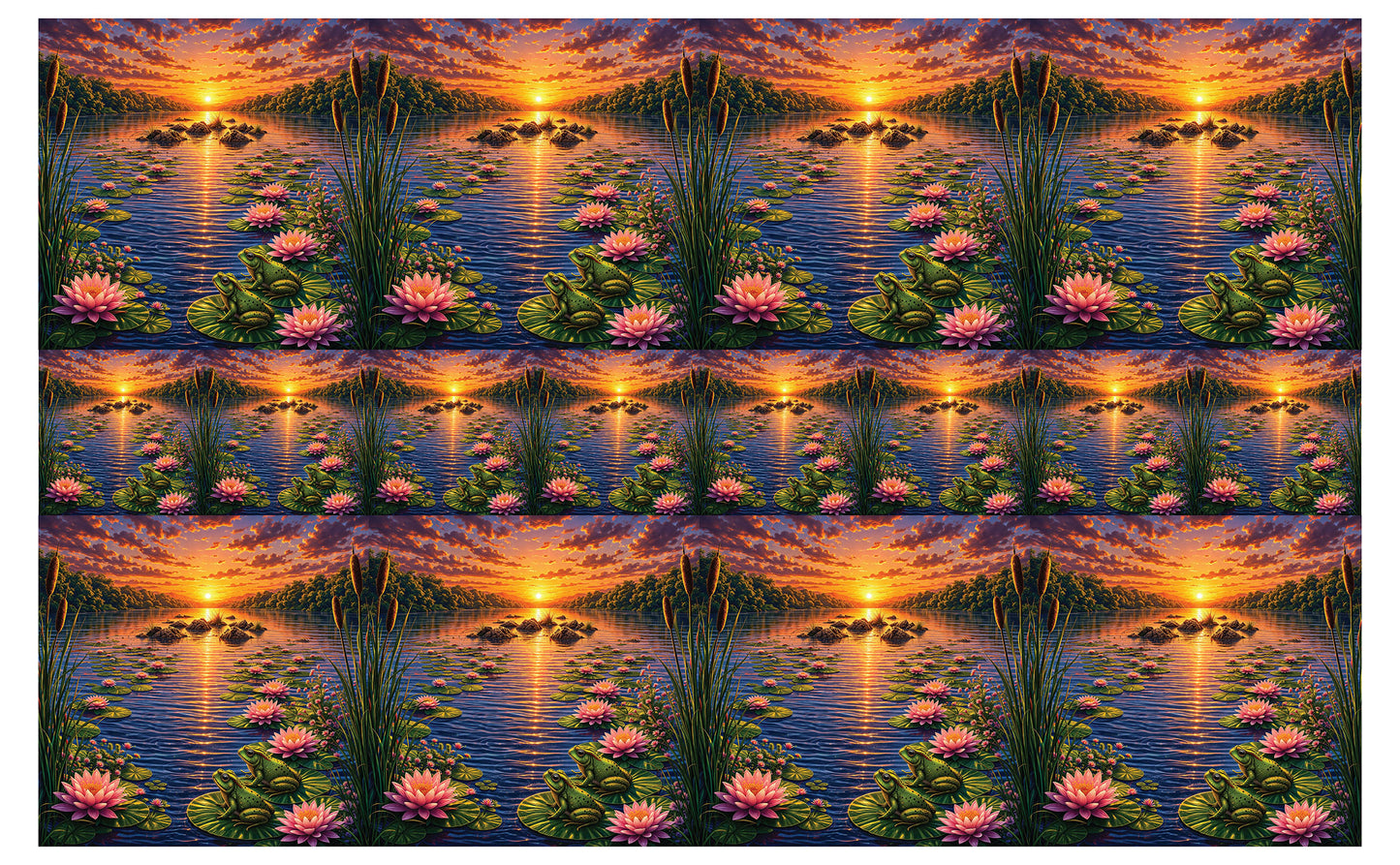 DecoCraft - Studio 1375 - Scenic Tiles Series - River at Sunset