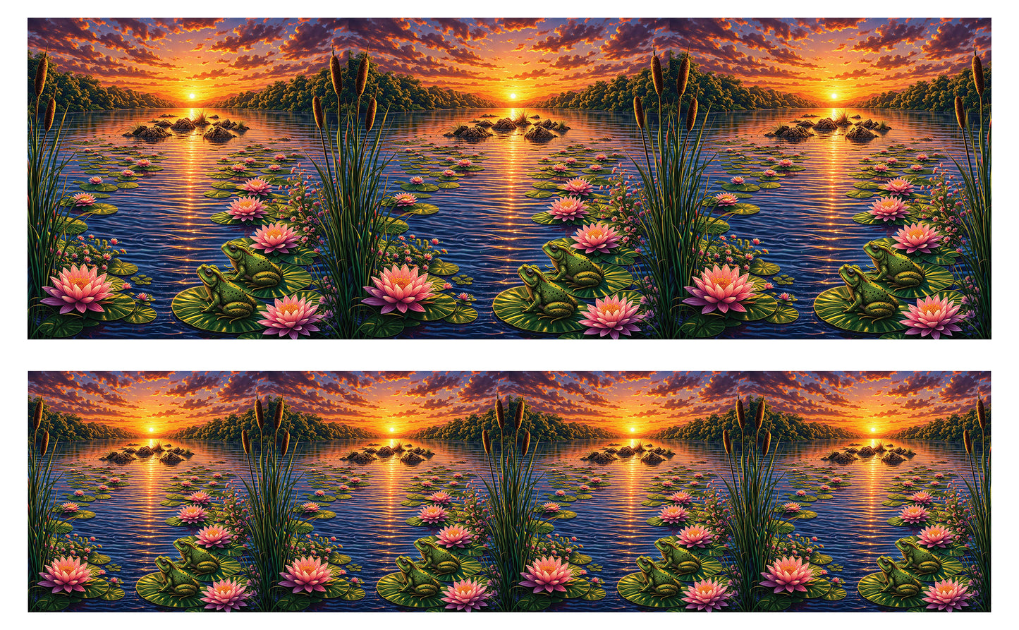 DecoCraft - Studio 1375 - Scenic Tiles Series - River at Sunset