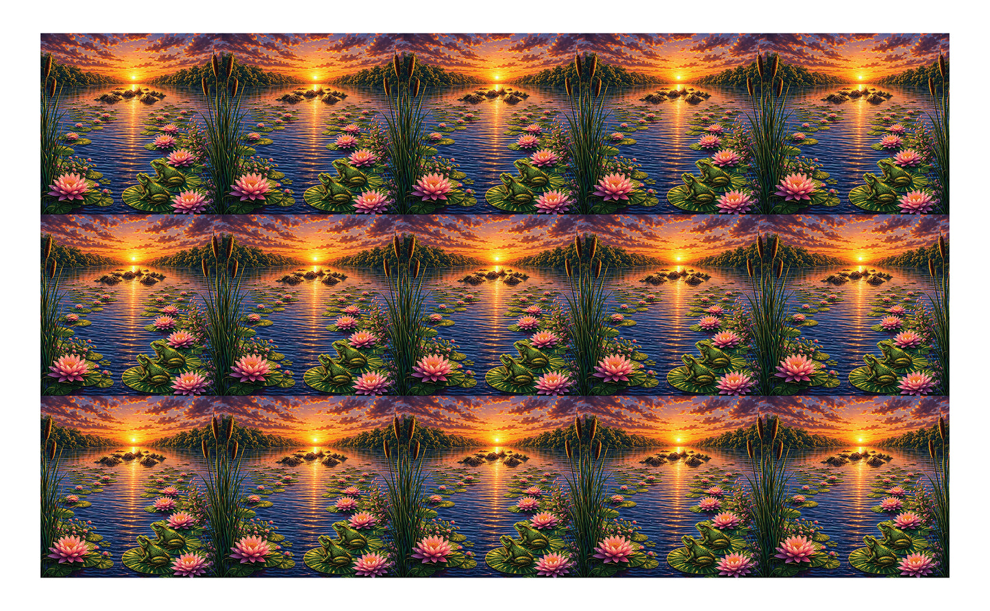 DecoCraft - Studio 1375 - Scenic Tiles Series - River at Sunset
