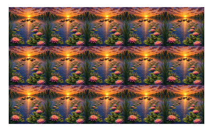 DecoCraft - Studio 1375 - Scenic Tiles Series - River at Sunset