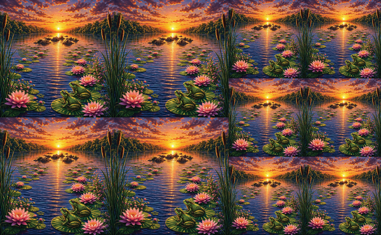 DecoCraft - Studio 1375 - Scenic Tiles Series - River at Sunset