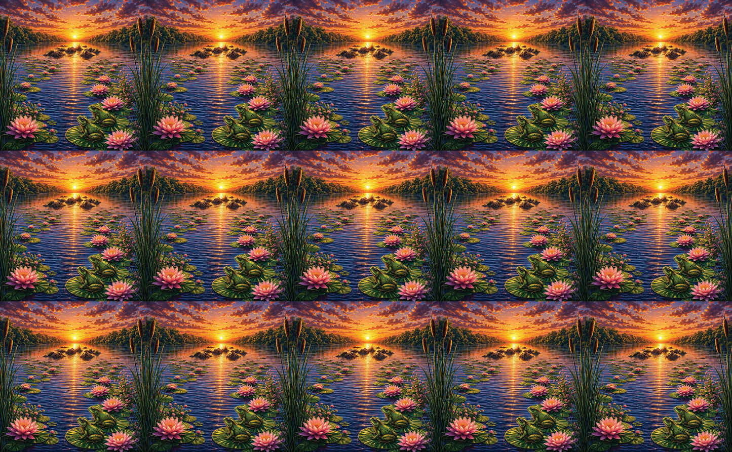 DecoCraft - Studio 1375 - Scenic Tiles Series - River at Sunset