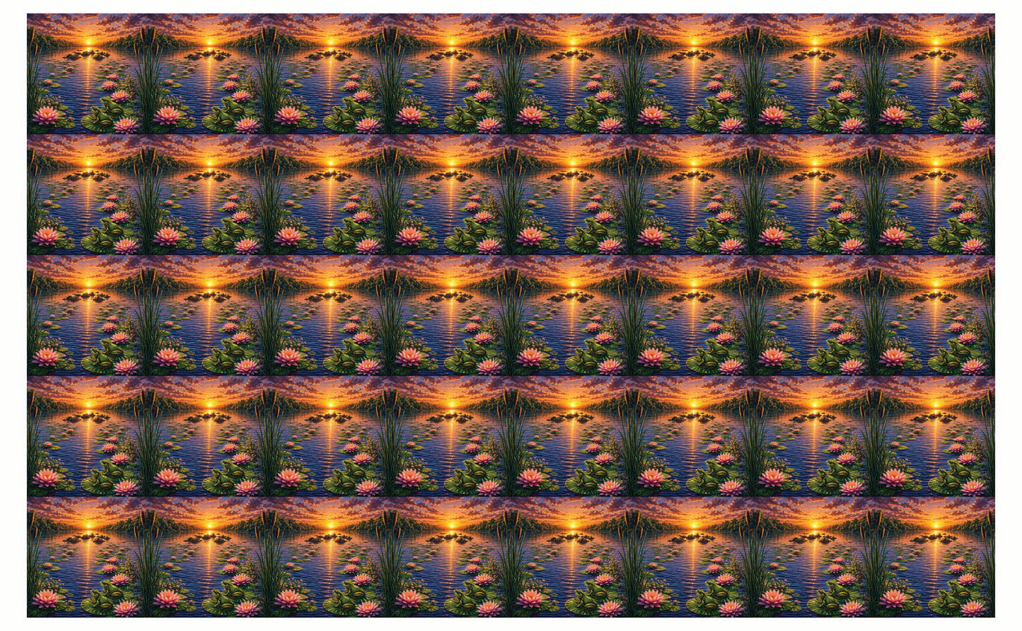 DecoCraft - Studio 1375 - Scenic Tiles Series - River at Sunset