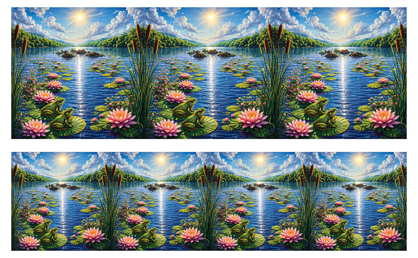 DecoCraft - Studio 1375 - Scenic Tiles Series - River at High Noon