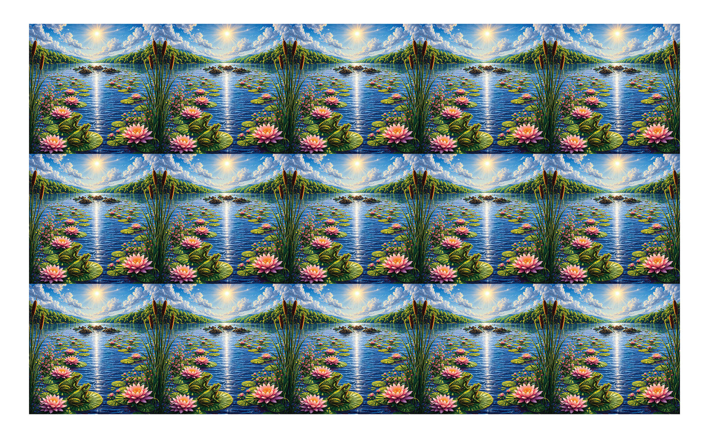 DecoCraft - Studio 1375 - Scenic Tiles Series - River at High Noon