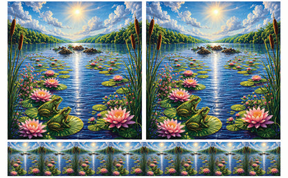 DecoCraft - Studio 1375 - Scenic Tiles Series - River at High Noon