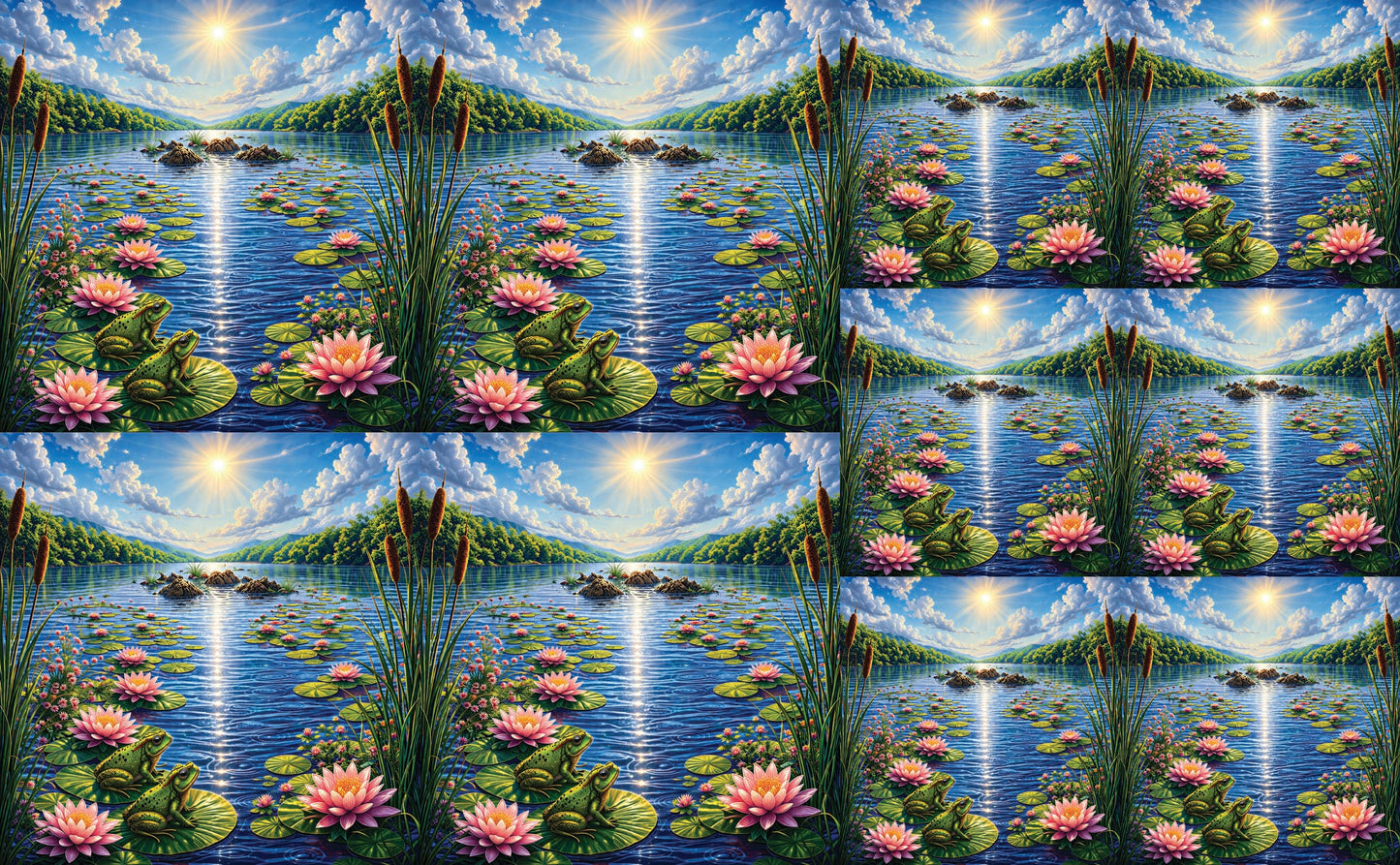 DecoCraft - Studio 1375 - Scenic Tiles Series - River at High Noon