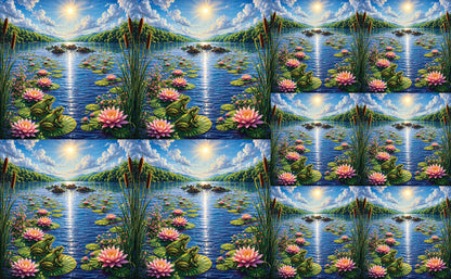 DecoCraft - Studio 1375 - Scenic Tiles Series - River at High Noon