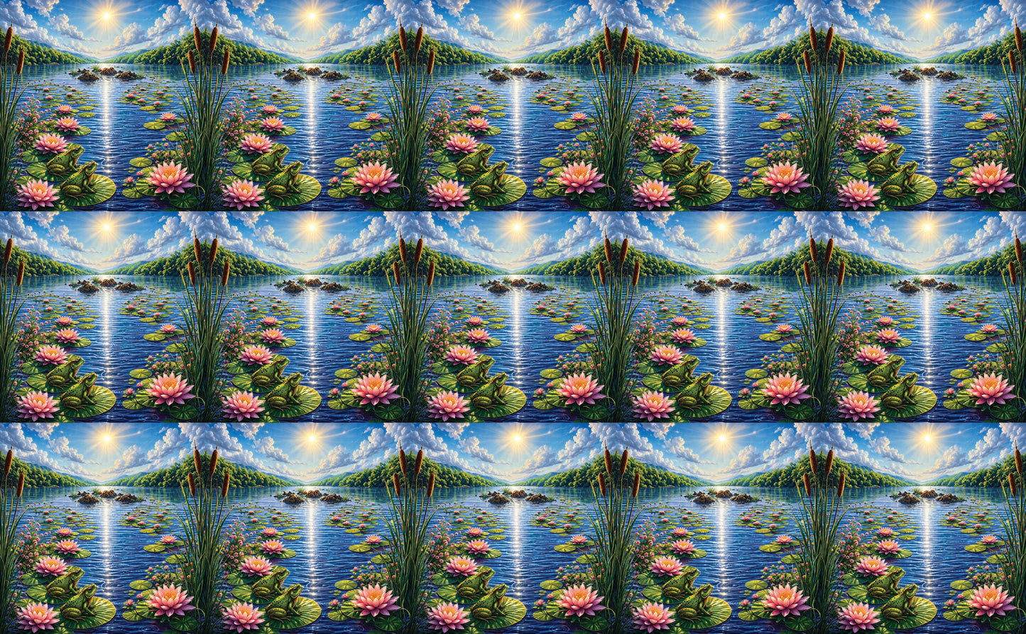 DecoCraft - Studio 1375 - Scenic Tiles Series - River at High Noon
