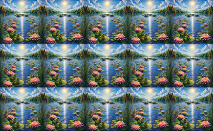 DecoCraft - Studio 1375 - Scenic Tiles Series - River at High Noon