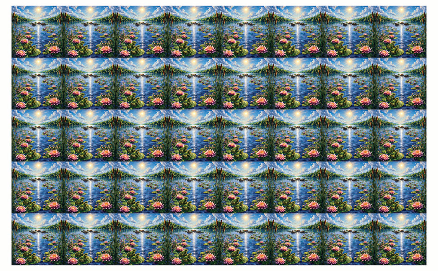 DecoCraft - Studio 1375 - Scenic Tiles Series - River at High Noon