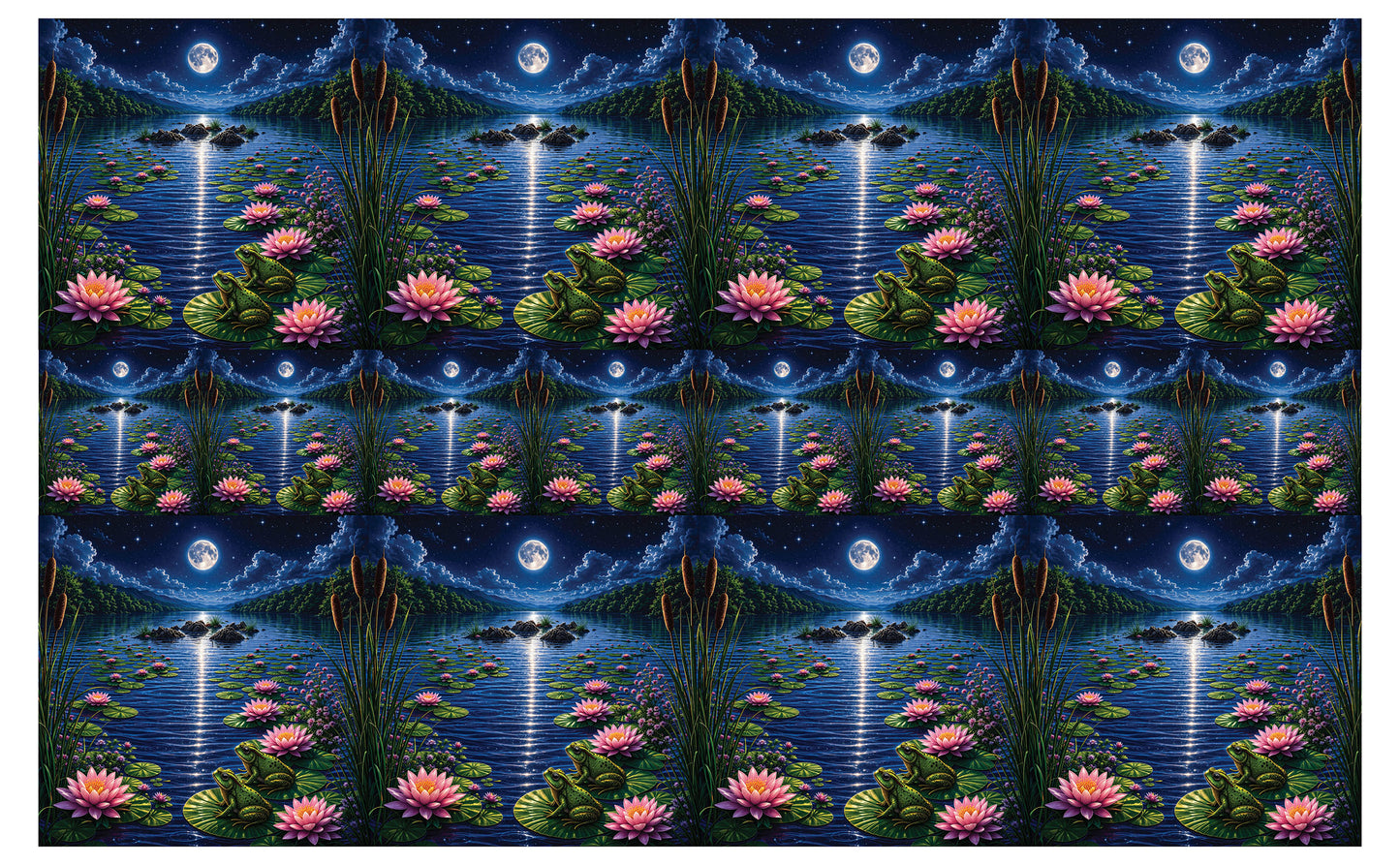 DecoCraft - Studio 1375 - Scenic Tiles Series - River at Night