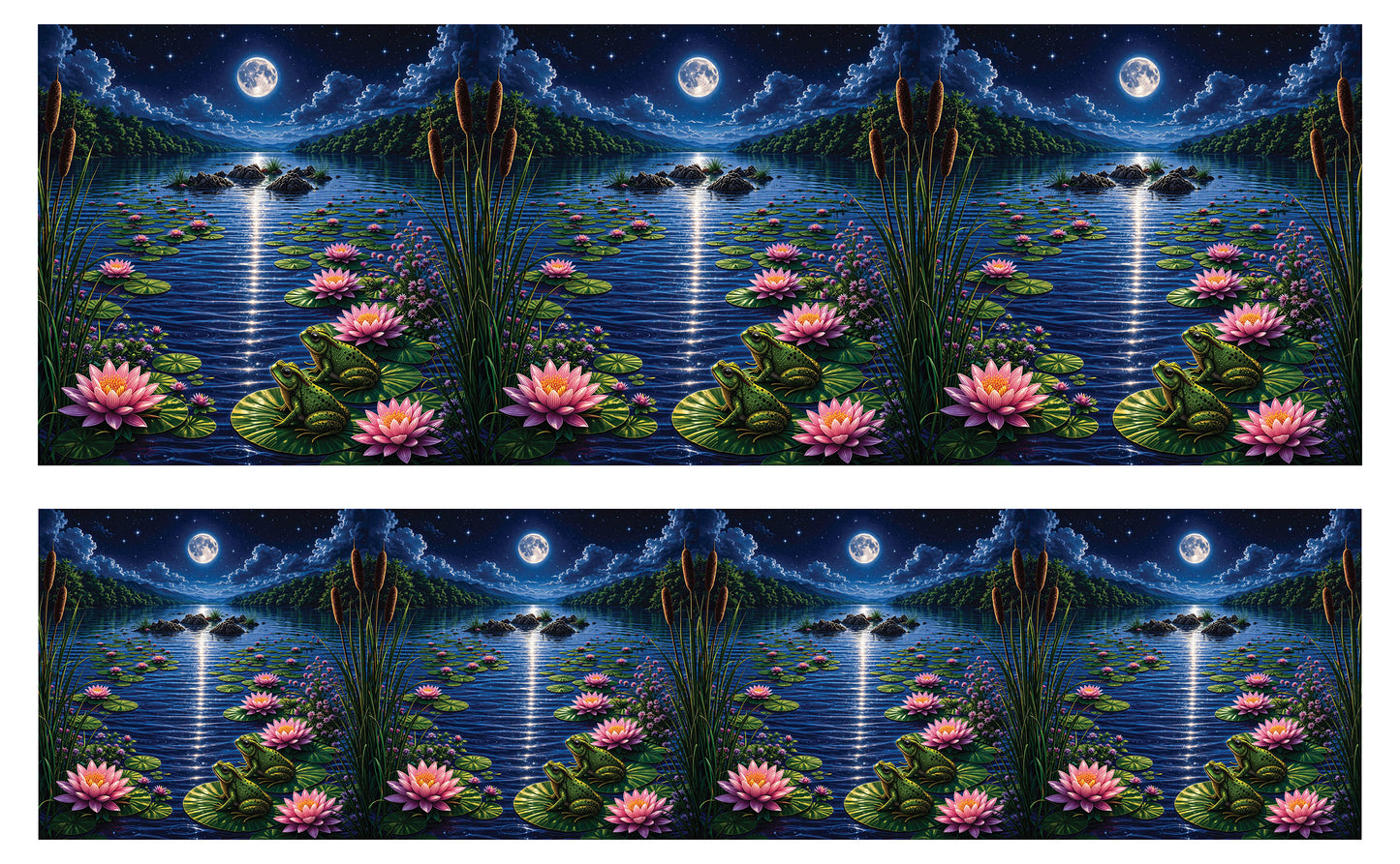 DecoCraft - Studio 1375 - Scenic Tiles Series - River at Night