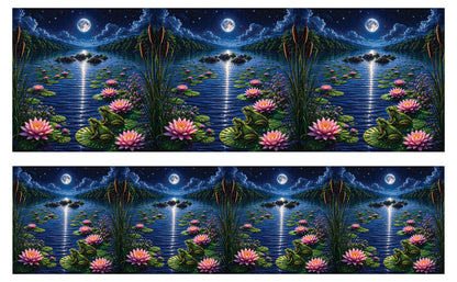 DecoCraft - Studio 1375 - Scenic Tiles Series - River at Night