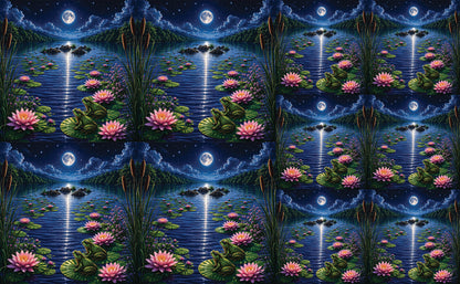 DecoCraft - Studio 1375 - Scenic Tiles Series - River at Night