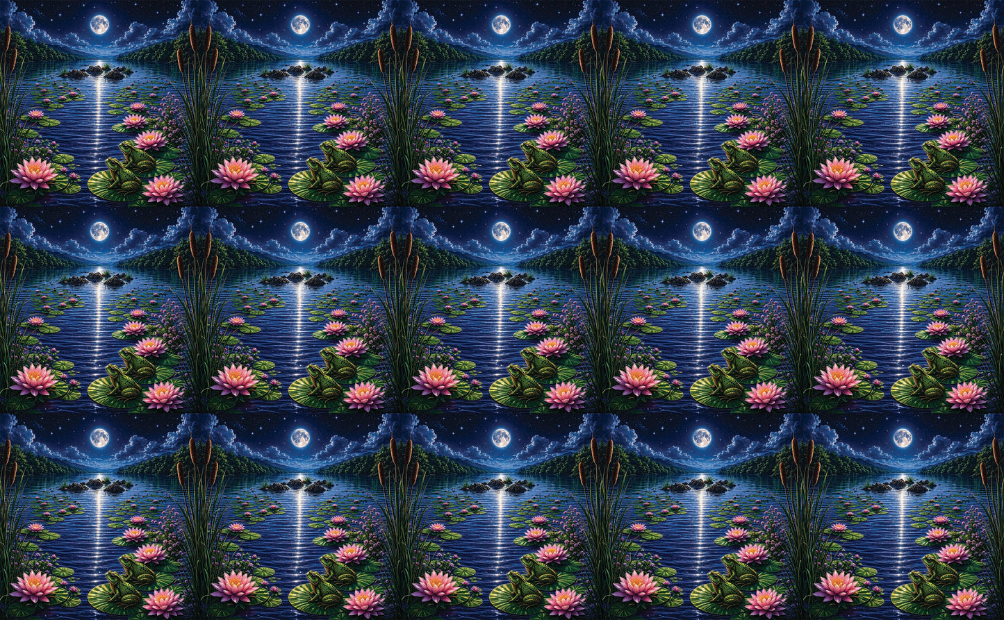 DecoCraft - Studio 1375 - Scenic Tiles Series - River at Night