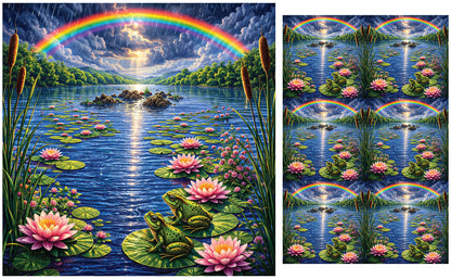 DecoCraft - Studio 1375 - Scenic Tiles Series - Rainbow River