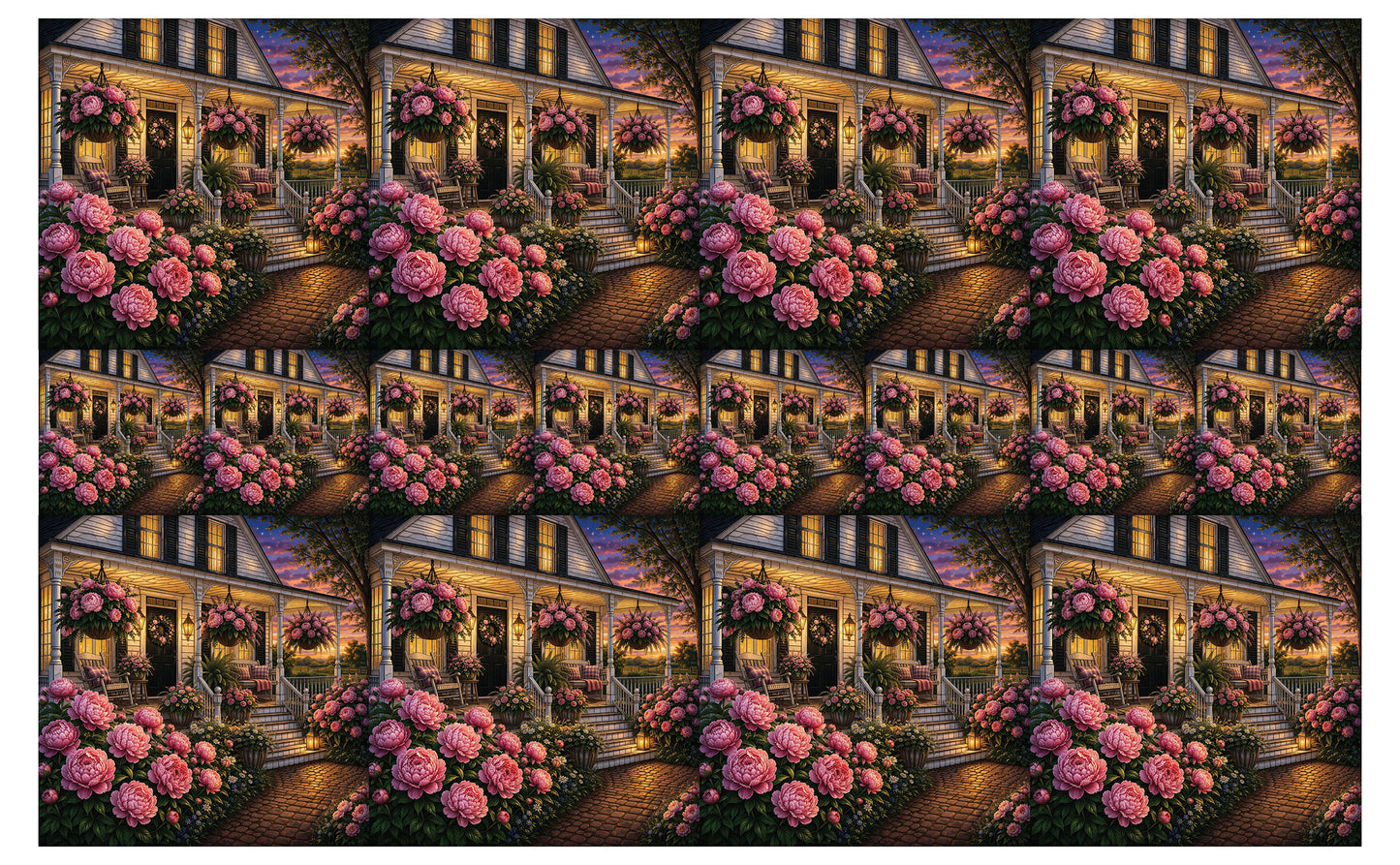 DecoCraft - Studio 1375 - Scenic Tiles Series - Blush Peony
