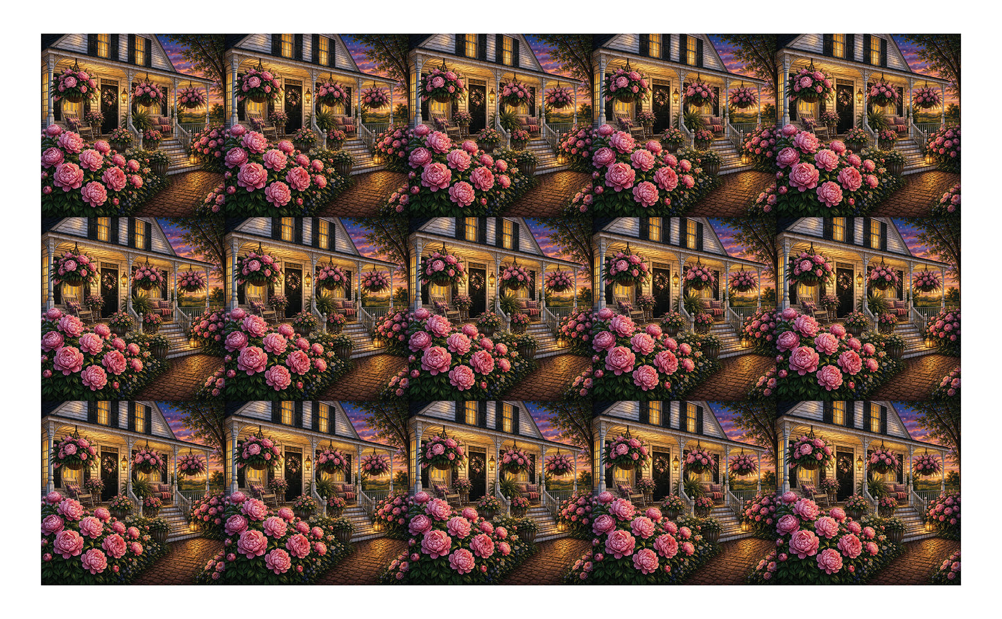 DecoCraft - Studio 1375 - Scenic Tiles Series - Blush Peony