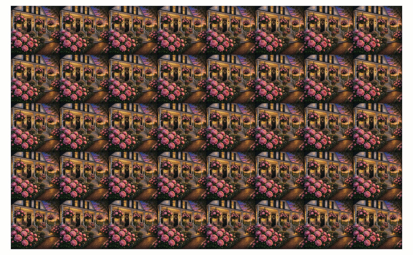 DecoCraft - Studio 1375 - Scenic Tiles Series - Blush Peony