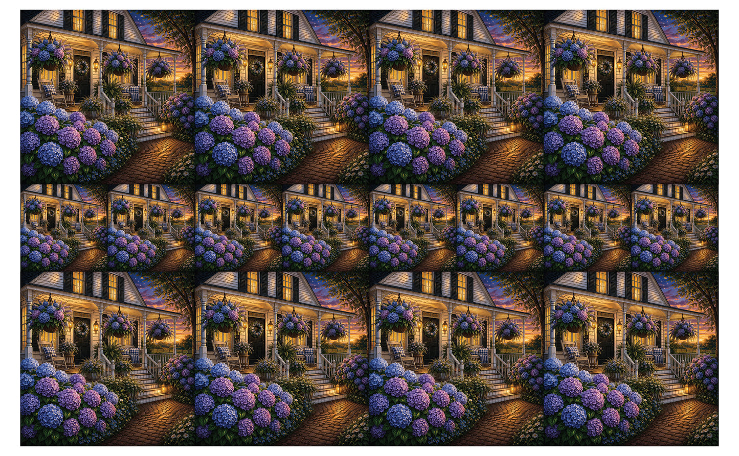 DecoCraft - Studio 1375 - Scenic Tiles Series - Hydrangea Hour
