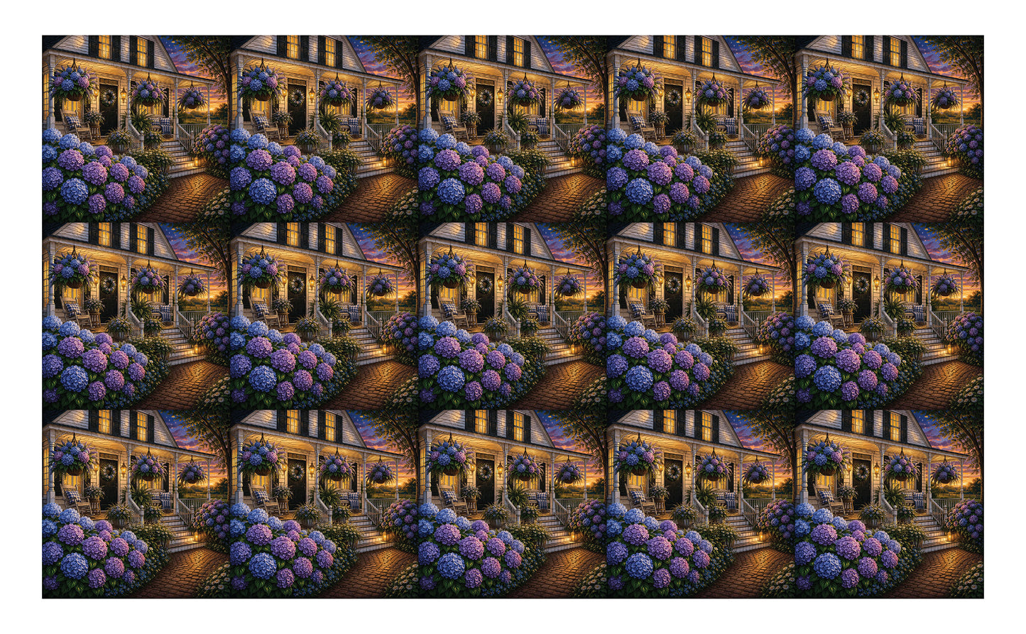 DecoCraft - Studio 1375 - Scenic Tiles Series - Hydrangea Hour