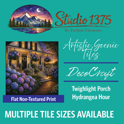 DecoCraft - Studio 1375 - Scenic Tiles Series - Hydrangea Hour