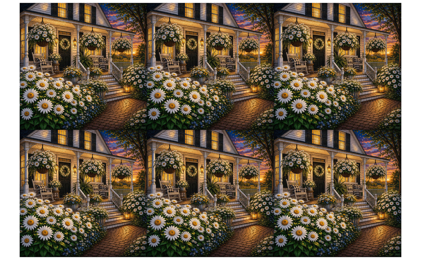 DecoCraft - Studio 1375 - Scenic Tiles Series - Daisy Cottage
