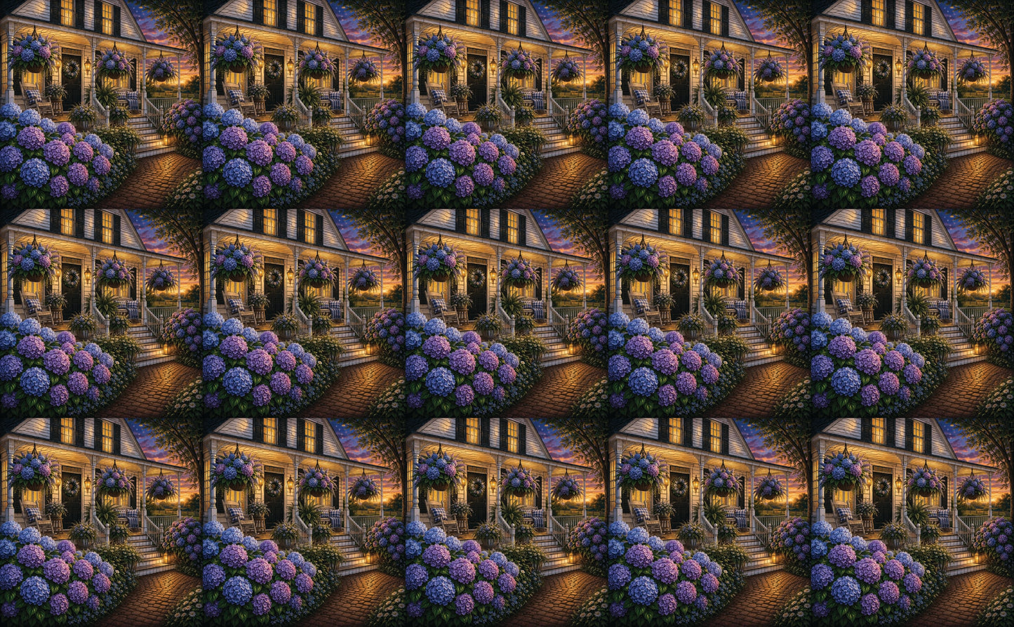 DecoCraft - Studio 1375 - Scenic Tiles Series - Hydrangea Hour