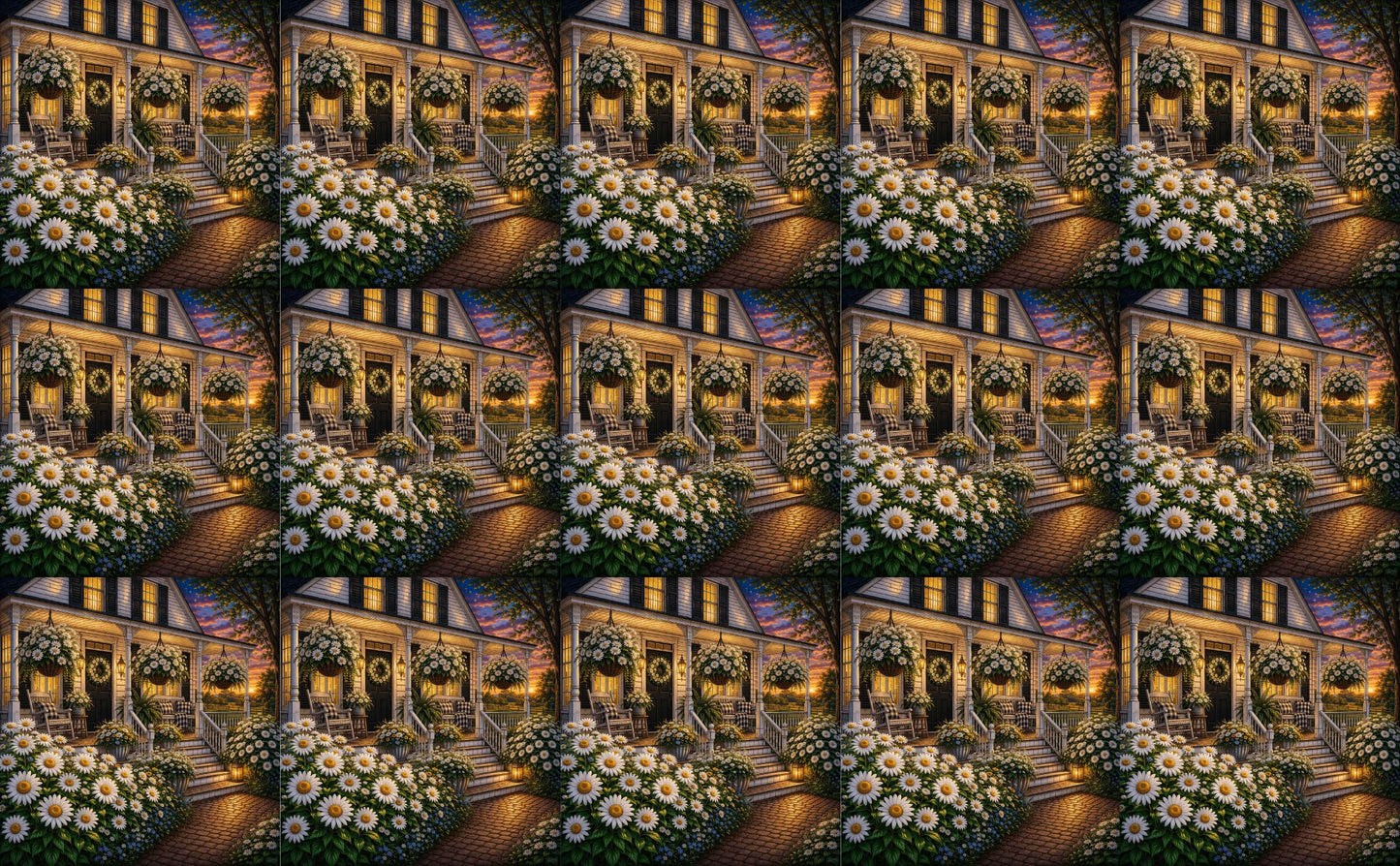 DecoCraft - Studio 1375 - Scenic Tiles Series - Daisy Cottage