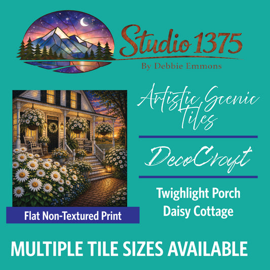DecoCraft - Studio 1375 - Scenic Tiles Series - Daisy Cottage