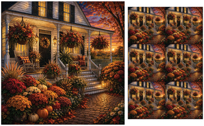 DecoCraft - Studio 1375 - Scenic Tiles Series - Autumn Harvest