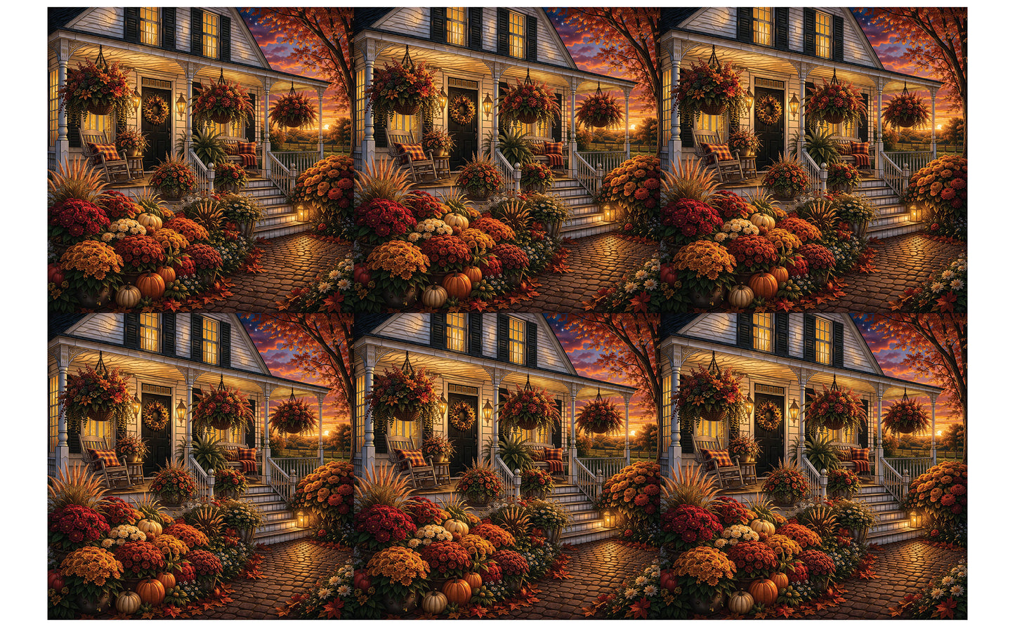 DecoCraft - Studio 1375 - Scenic Tiles Series - Autumn Harvest