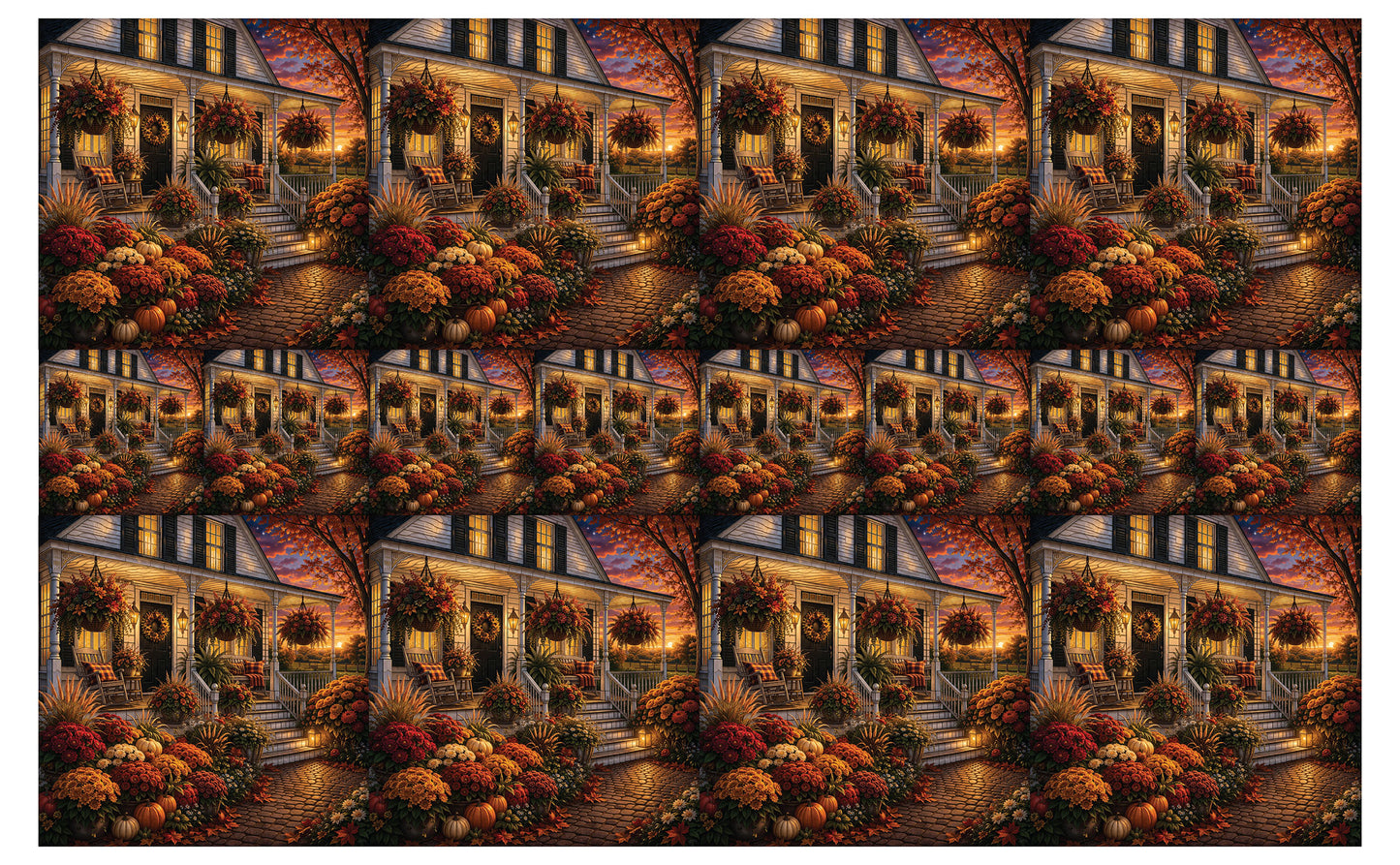 DecoCraft - Studio 1375 - Scenic Tiles Series - Autumn Harvest