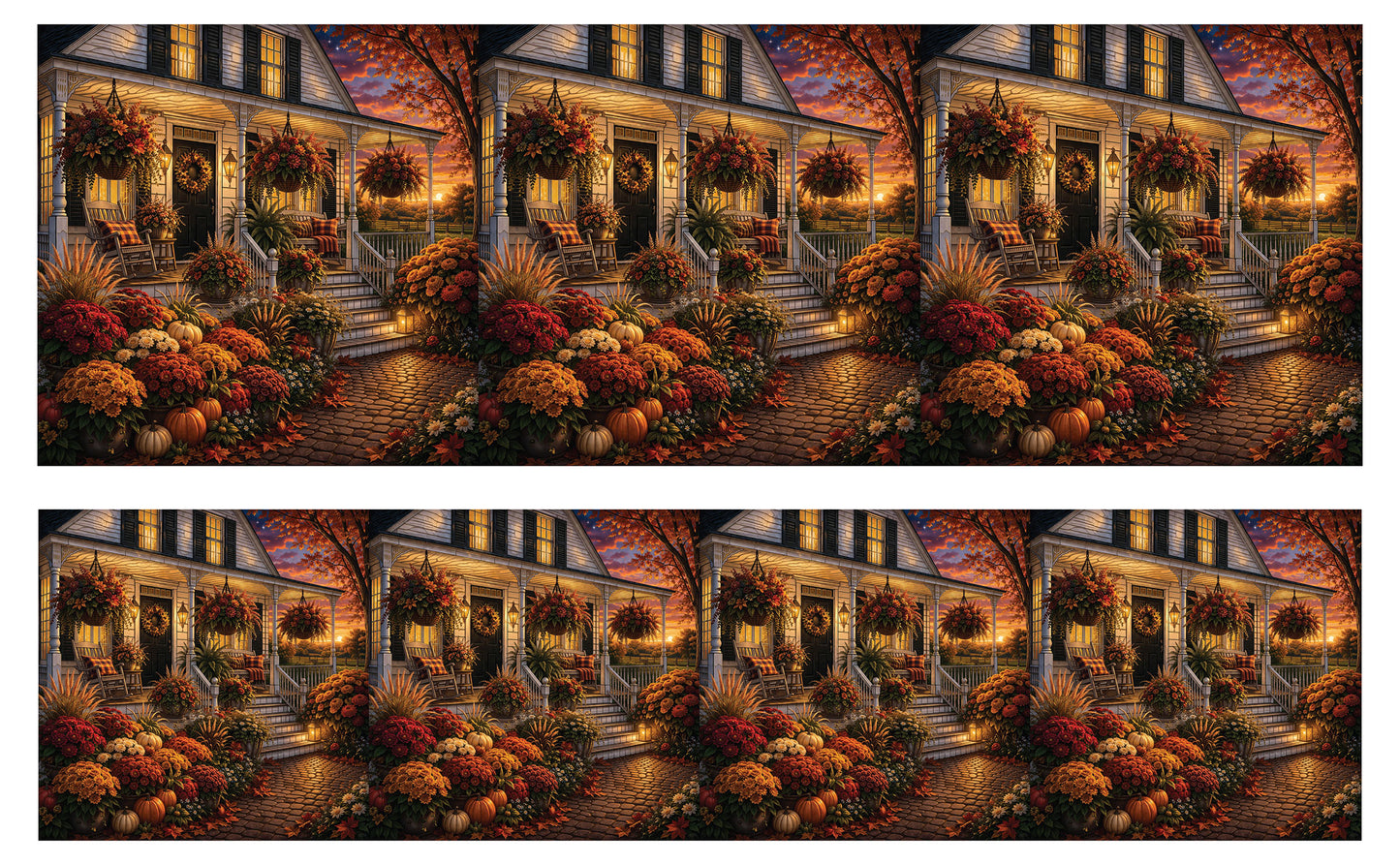 DecoCraft - Studio 1375 - Scenic Tiles Series - Autumn Harvest