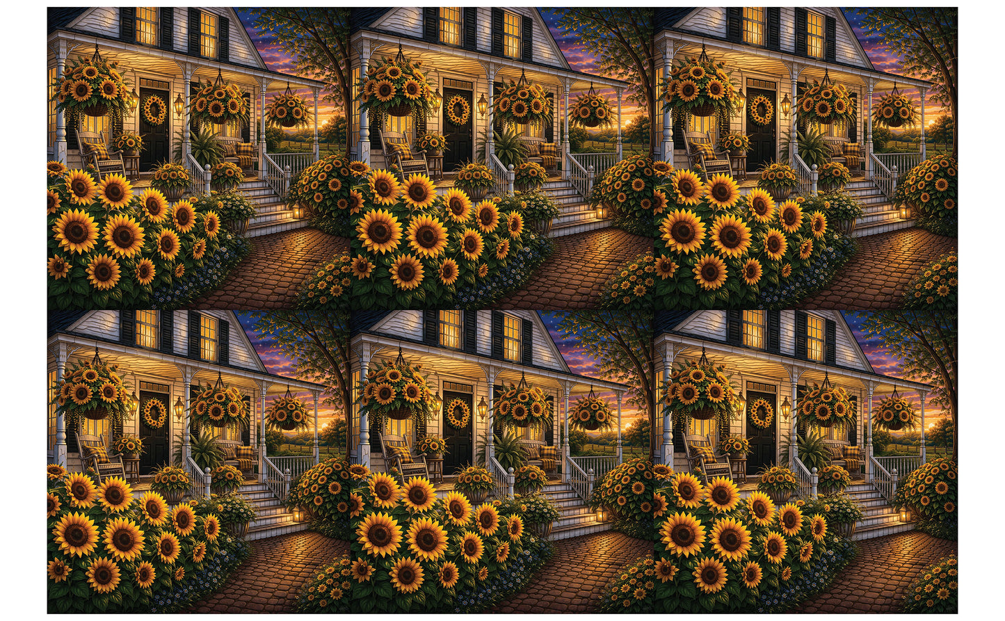 DecoCraft - Studio 1375 - Scenic Tiles Series - Golden Sunflower