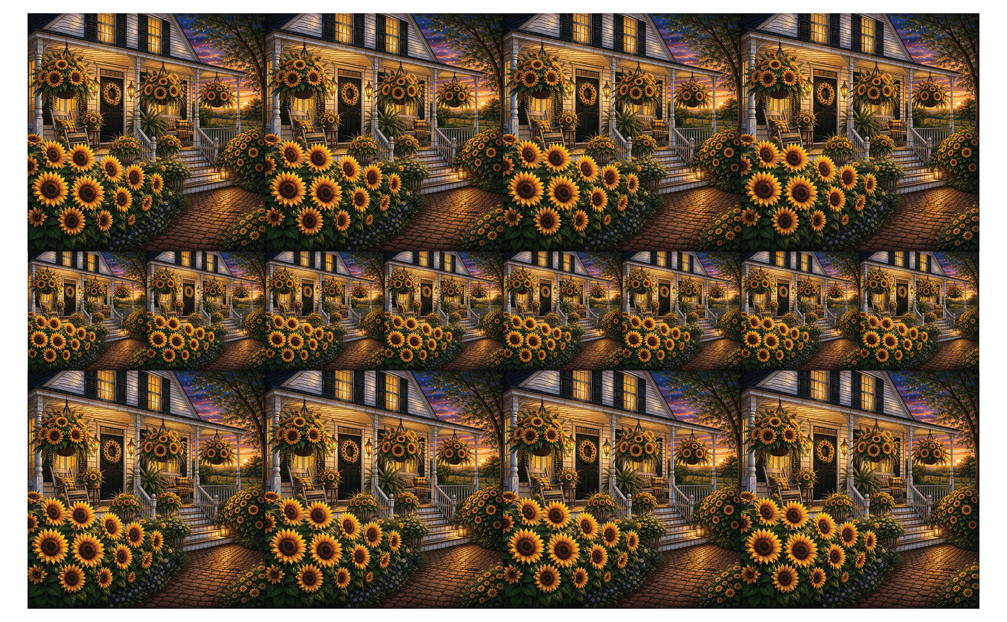 DecoCraft - Studio 1375 - Scenic Tiles Series - Golden Sunflower