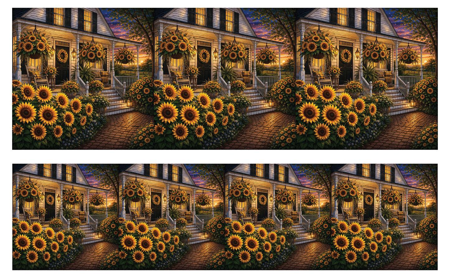 DecoCraft - Studio 1375 - Scenic Tiles Series - Golden Sunflower