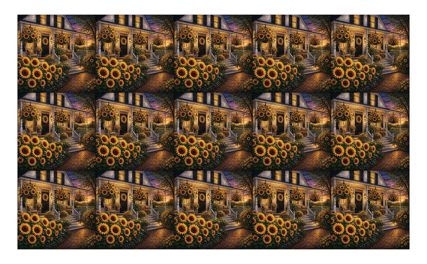 DecoCraft - Studio 1375 - Scenic Tiles Series - Golden Sunflower