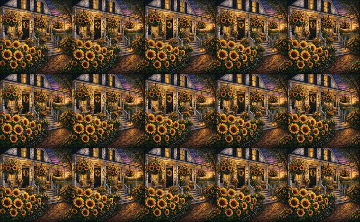 DecoCraft - Studio 1375 - Scenic Tiles Series - Golden Sunflower
