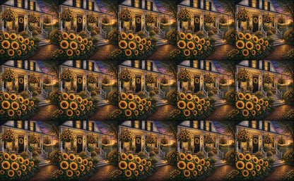 DecoCraft - Studio 1375 - Scenic Tiles Series - Golden Sunflower