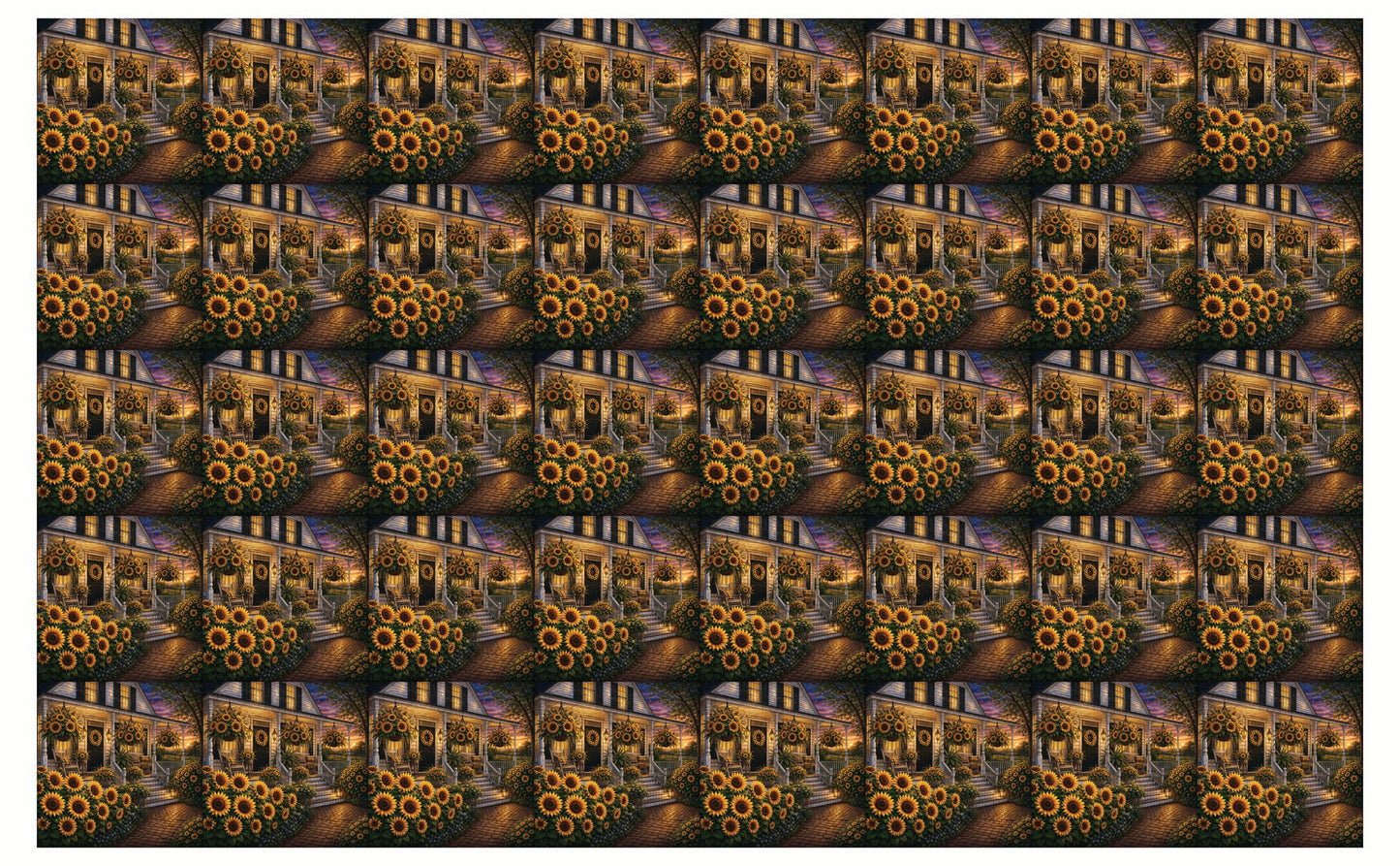 DecoCraft - Studio 1375 - Scenic Tiles Series - Golden Sunflower